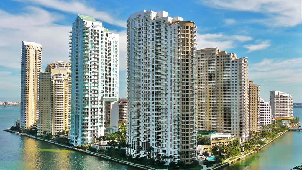 View of Brickell Key, Miami