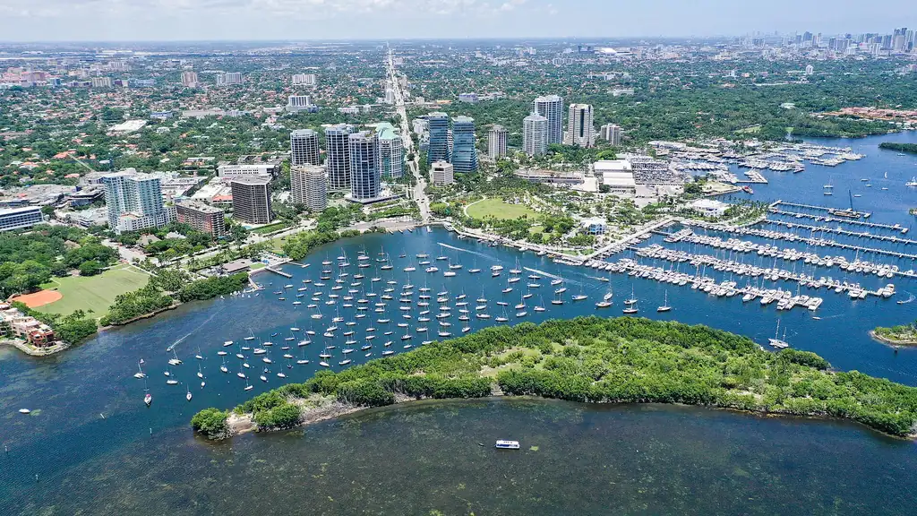 View of Coconut Grove, Miami
